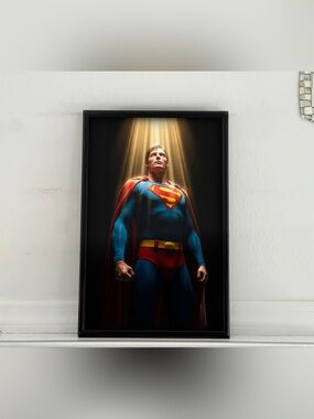 Superman Christopher Reeve art Poster